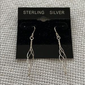 Sterling Silver Swirl Earrings